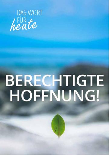Berechtigte Hoffnung